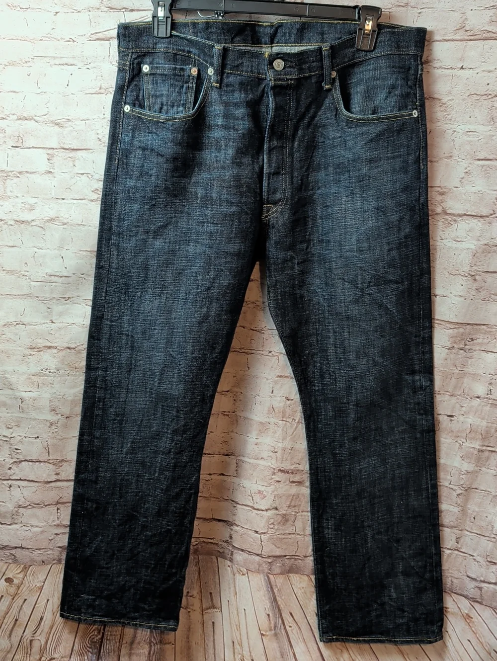 Levi's Men's Dark Indigo Straight Jeans 501 Button Fly 38 X 30 Like New
